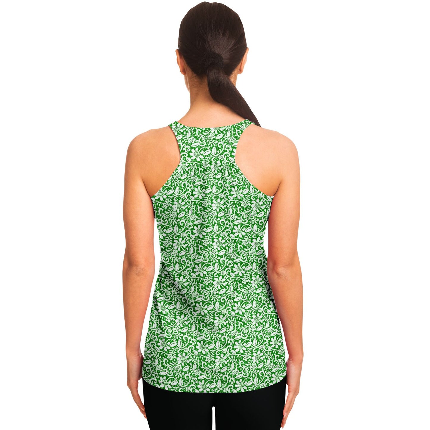 Green Flowy Tank Top