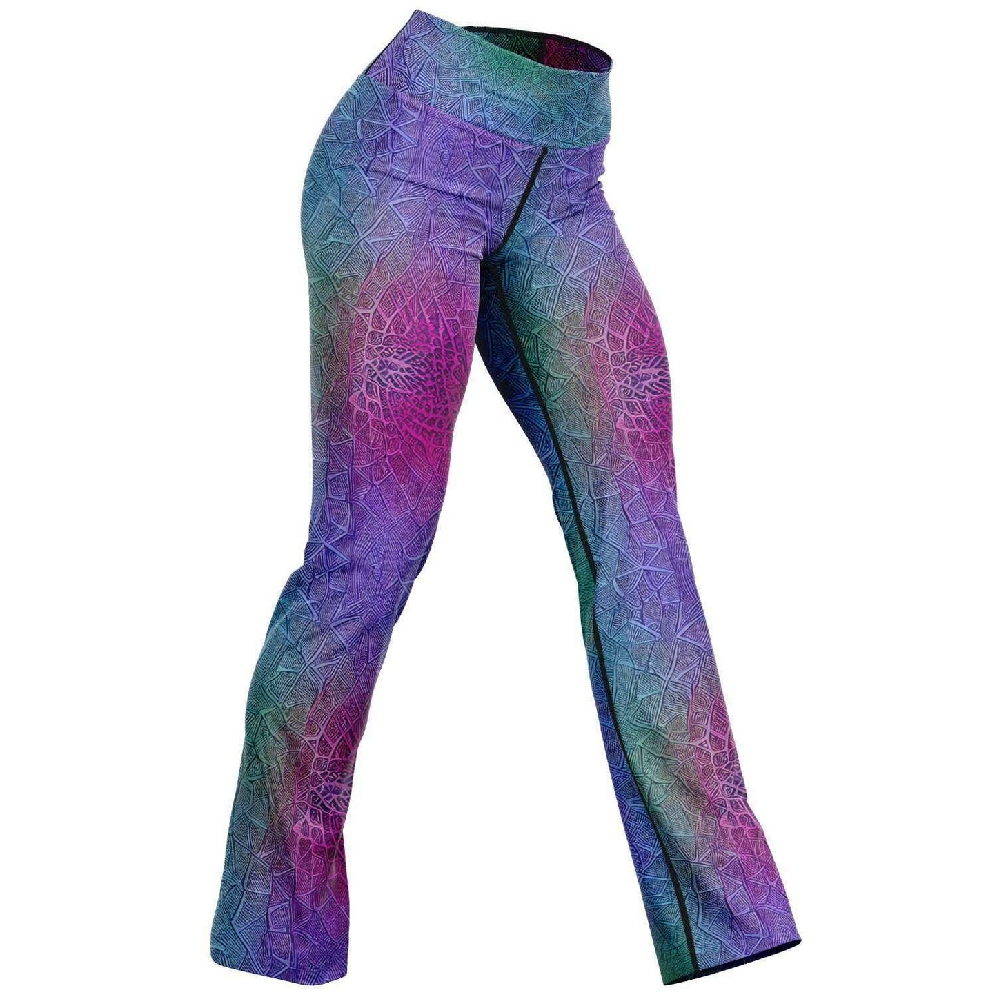 Flare Leggings Mermaid Colour - Purdy Funk