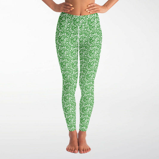 Green Yoga Leggings