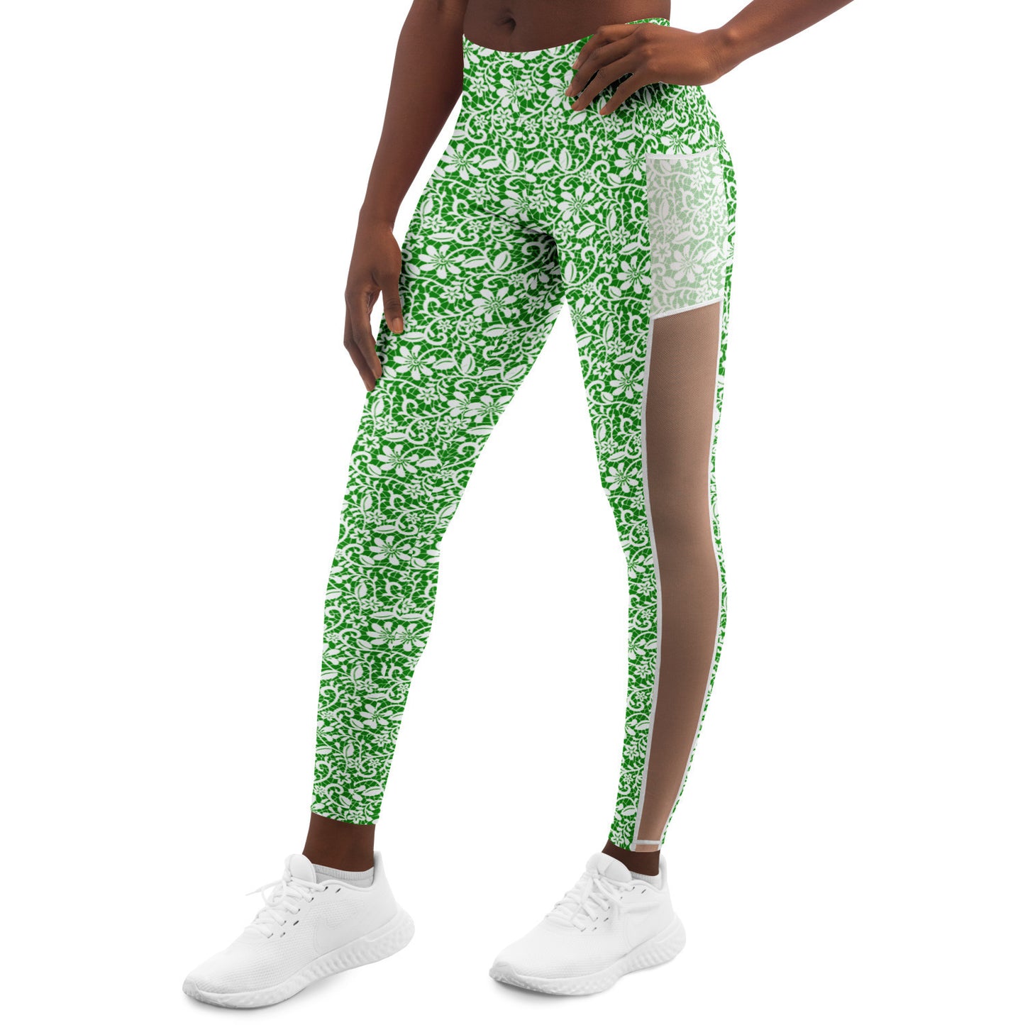 Green Mesh Pocket Legging