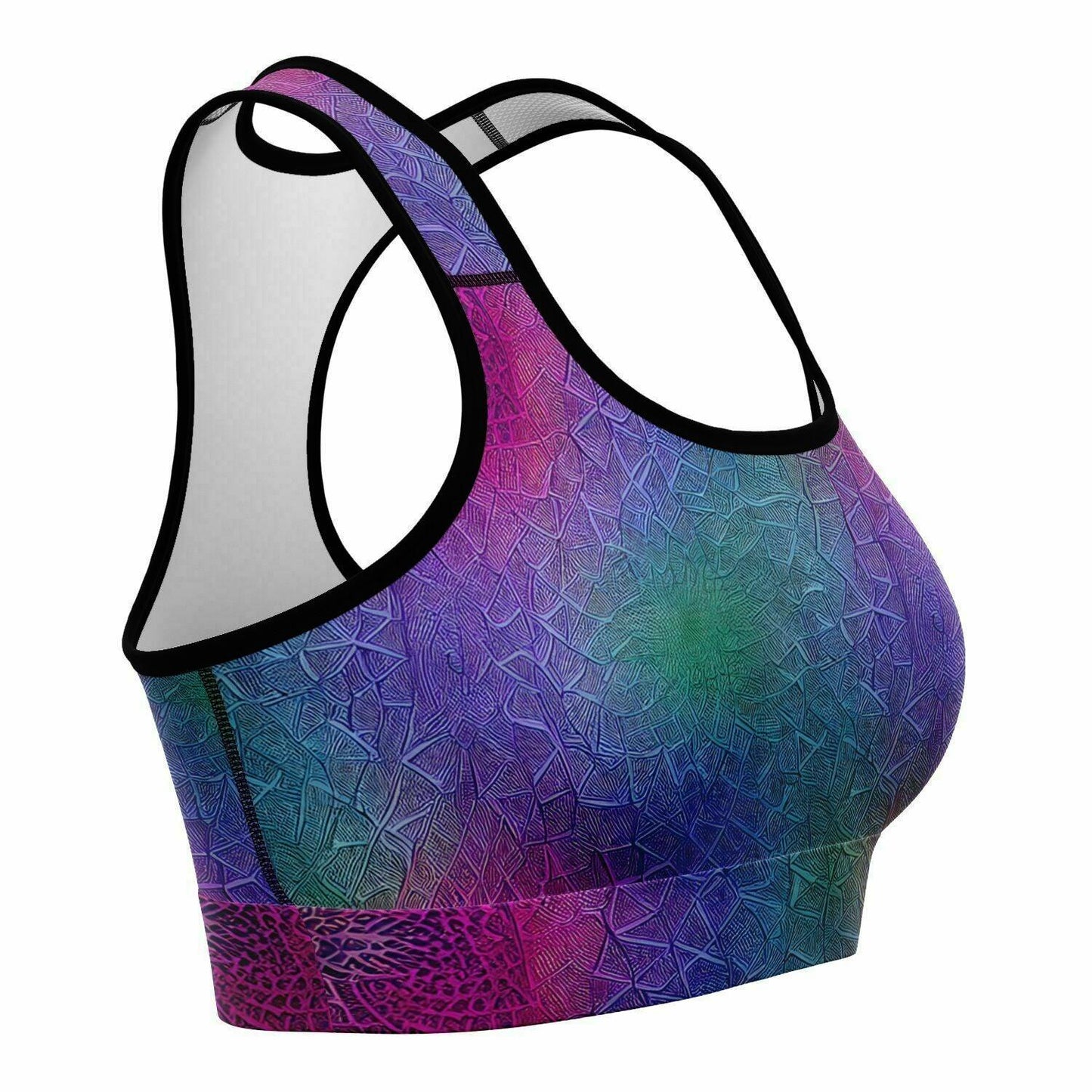 Mermaid Print Sports Bra - Purdy Funk