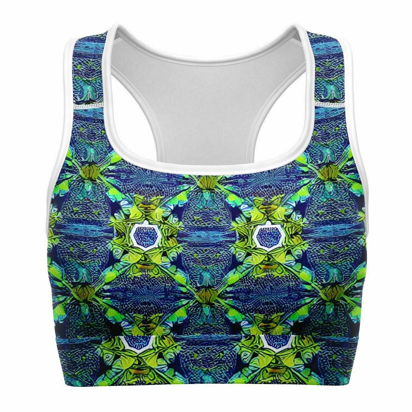 Funky Green Sports Bra - Purdy Funk