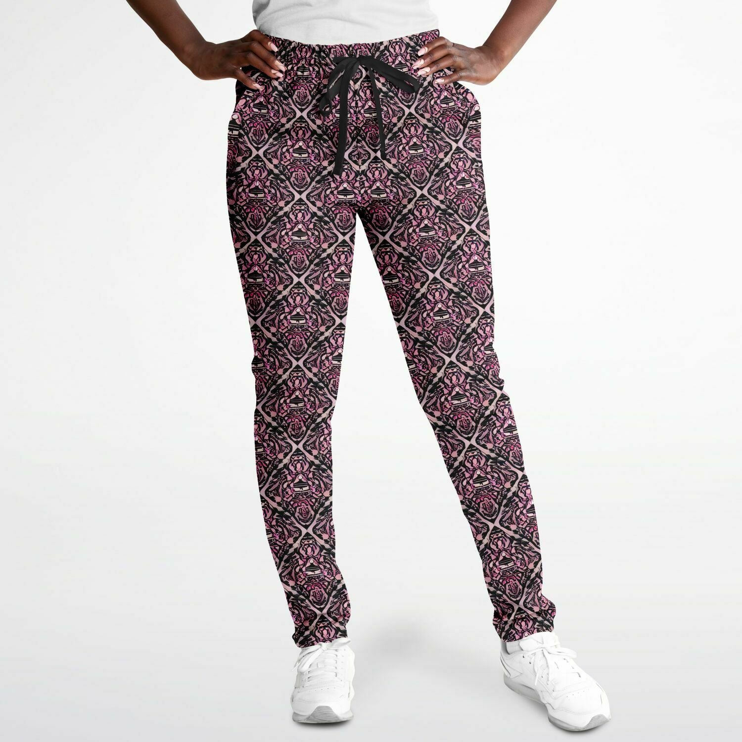 Pink Pattern Track Pants - Purdy Funk