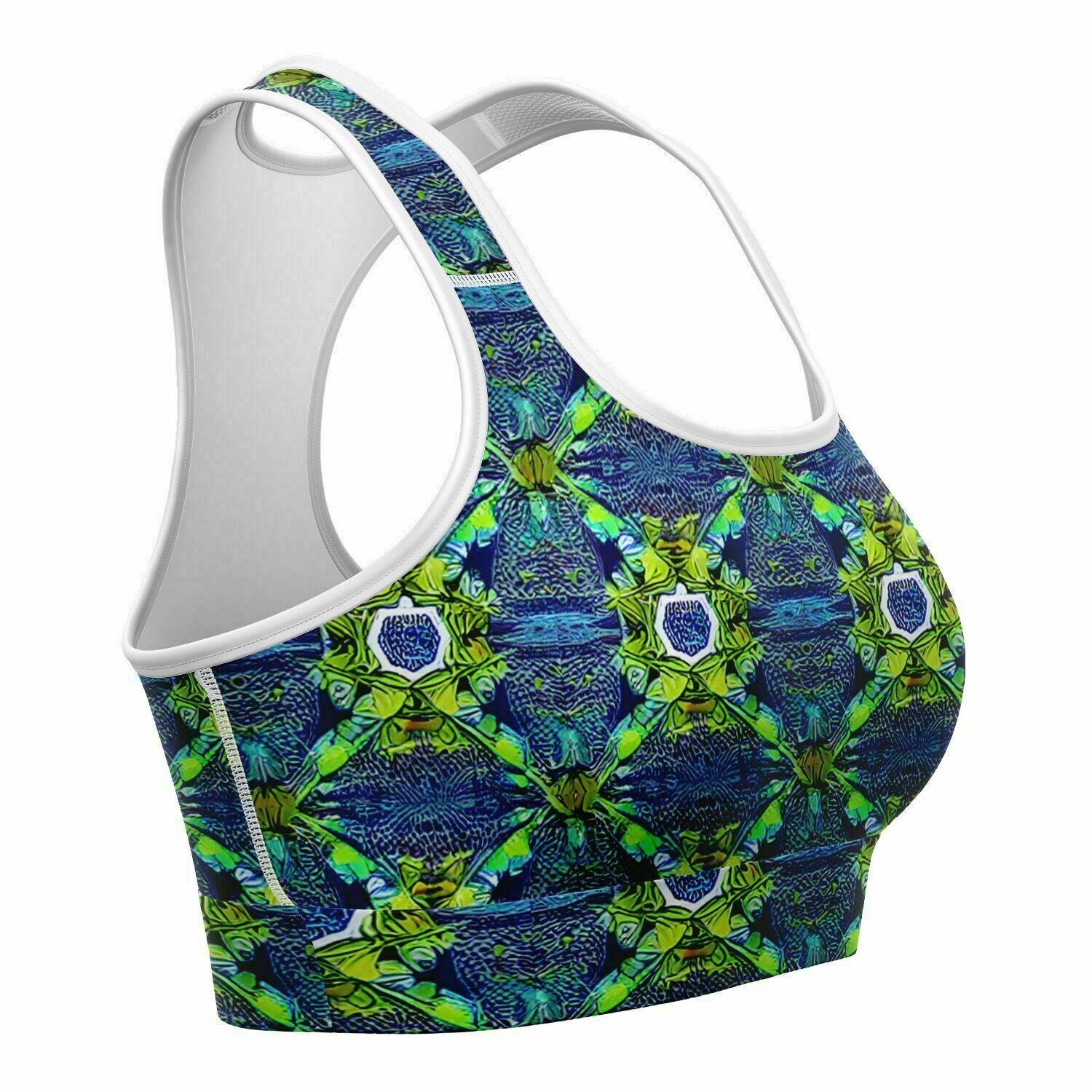 Funky Green Sports Bra - Purdy Funk