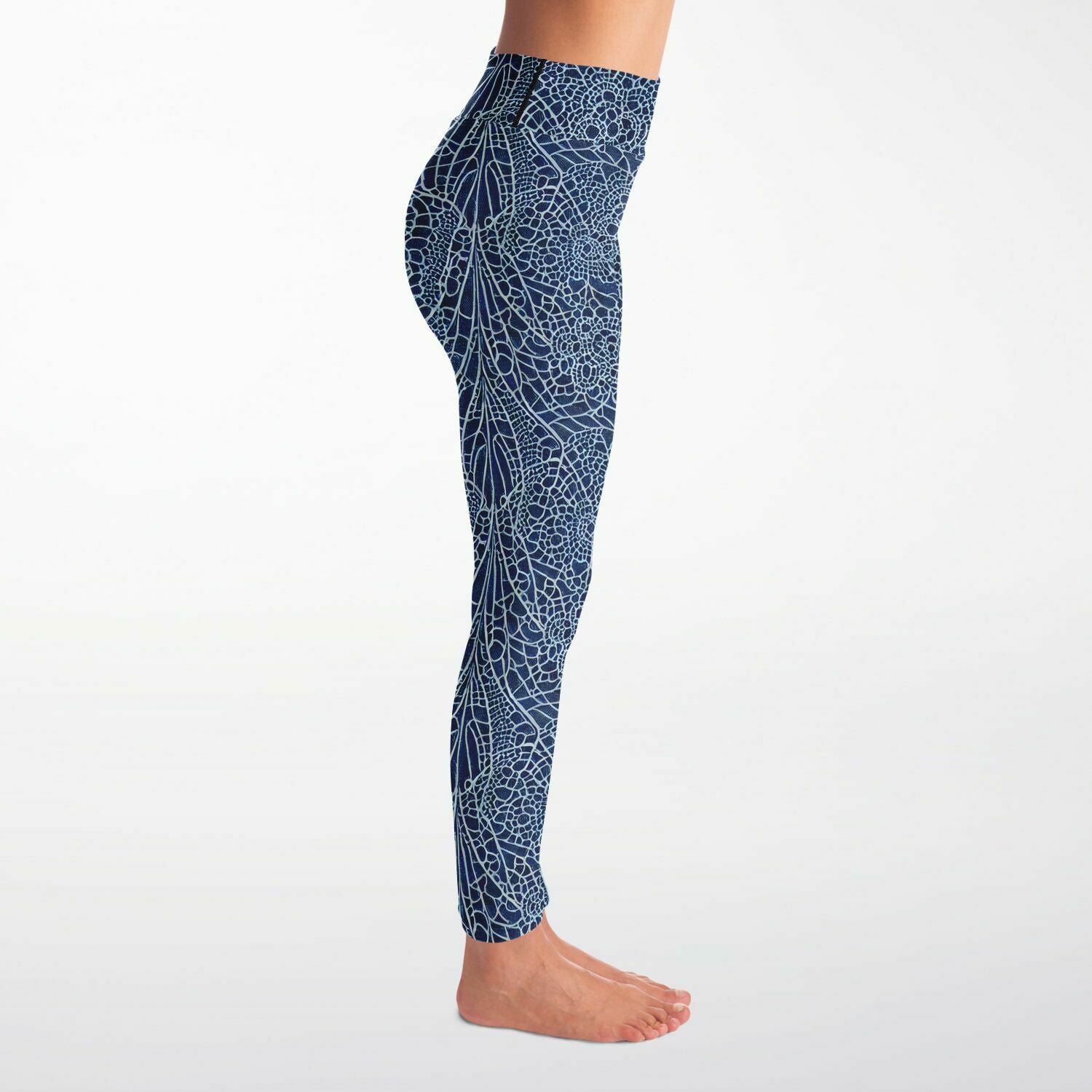 Blue Lace Yoga Leggings - Purdy Funk