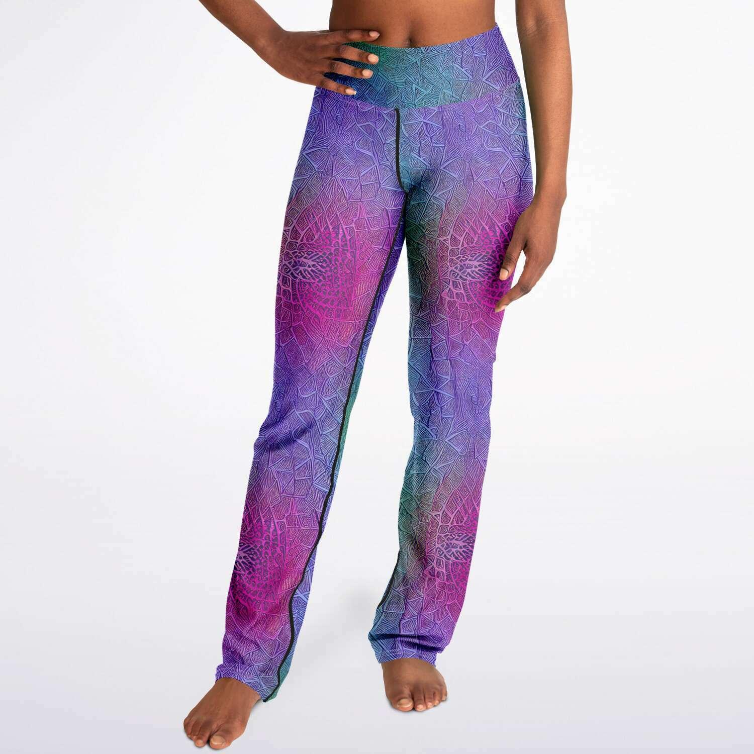 Flare Leggings Mermaid Colour - Purdy Funk