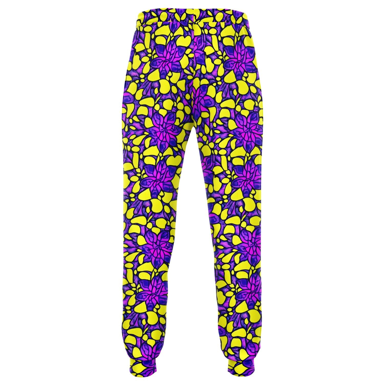 Vibrant Flower Print Athletic Jogger - Purdy Funk