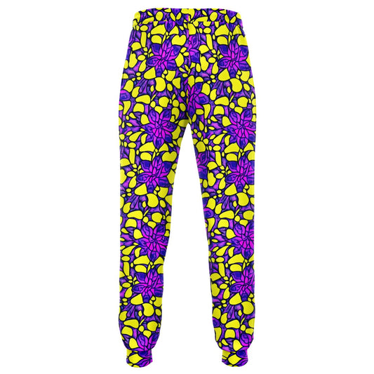 Vibrant Flower Print Athletic Jogger - Purdy Funk