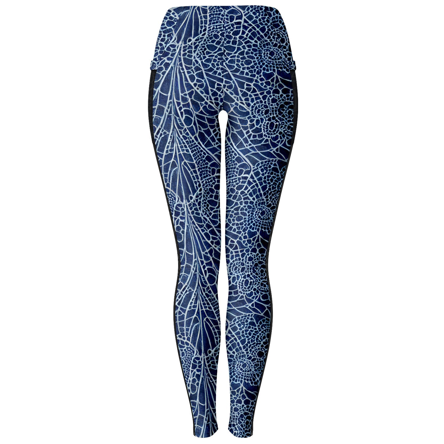 Blue Lace Mesh Pocket Legging - Purdy Funk