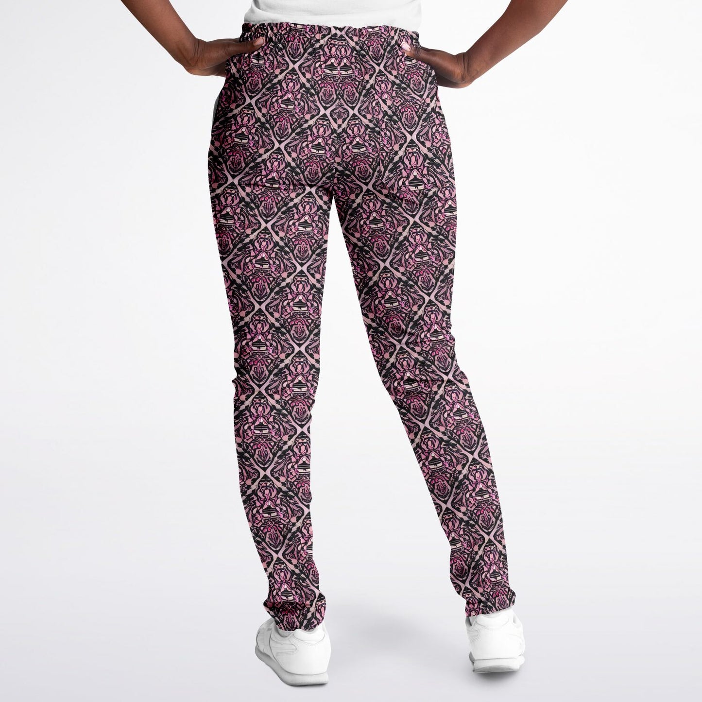 Pink Pattern Track Pants - Purdy Funk