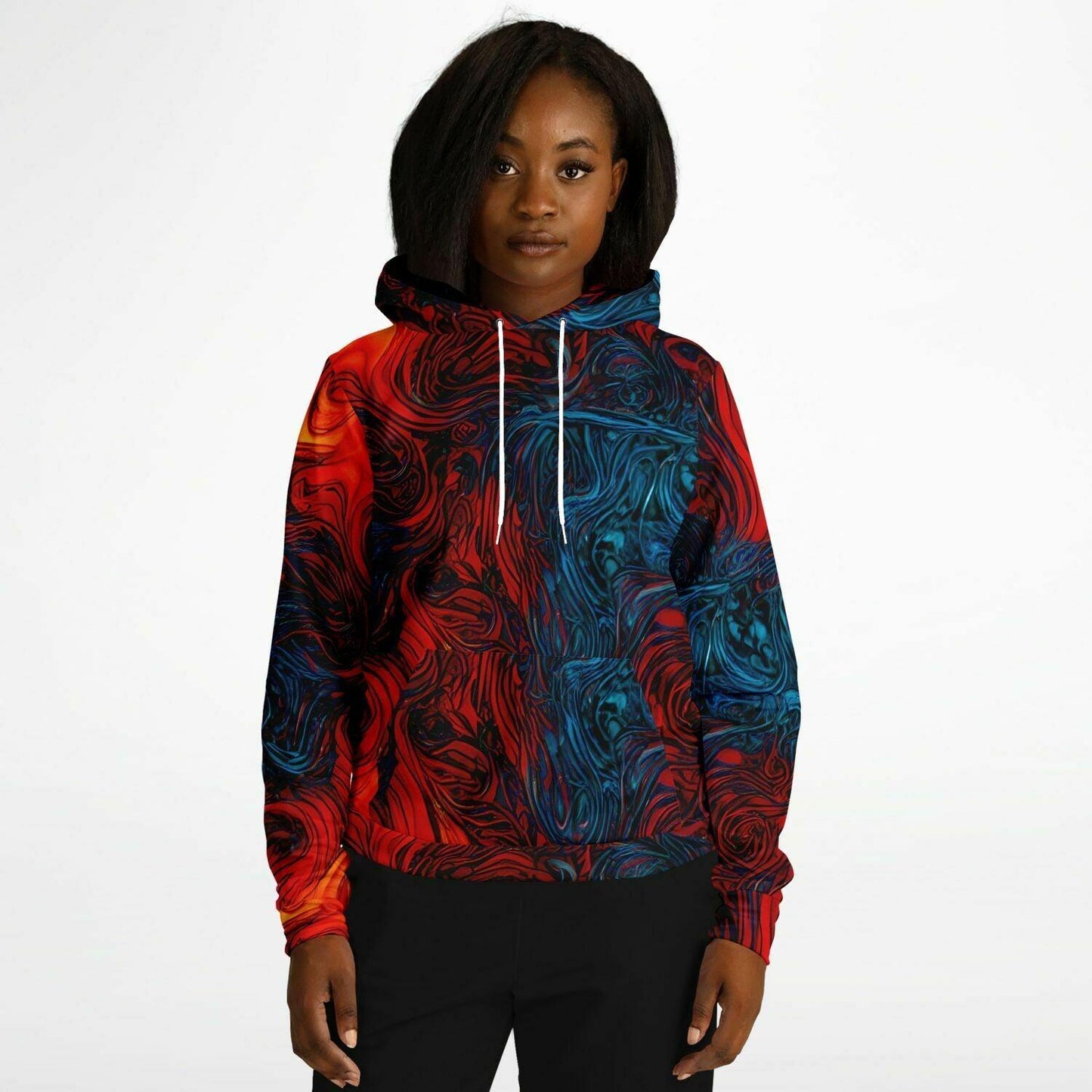 Flame Print Fashion Hoodie - Purdy Funk