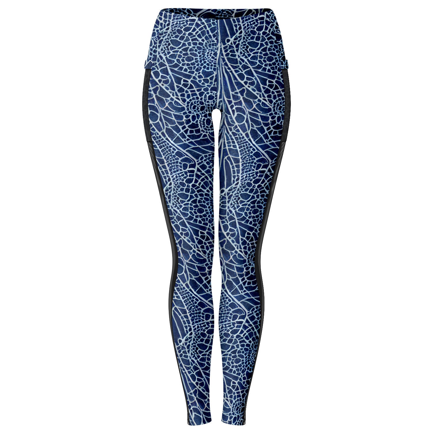 Blue Lace Mesh Pocket Legging - Purdy Funk