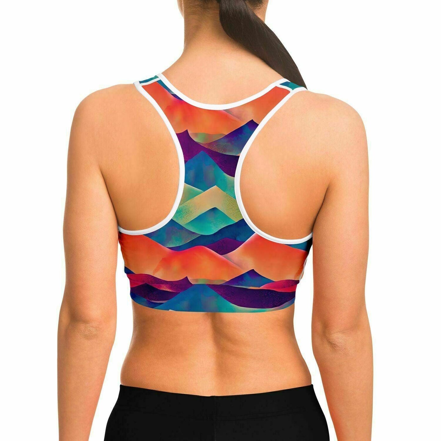 Vibrant Mountains Sports Bra - Purdy Funk