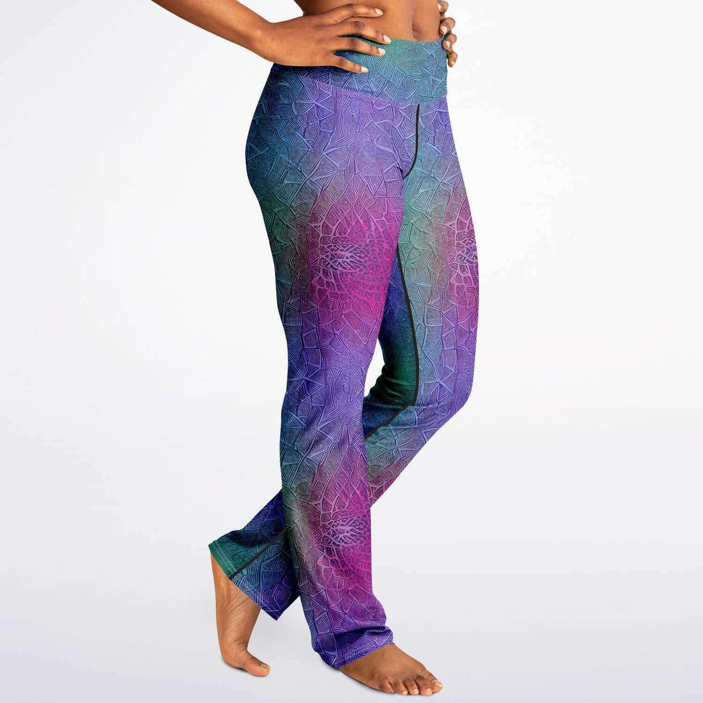 Flare Leggings Mermaid Colour - Purdy Funk