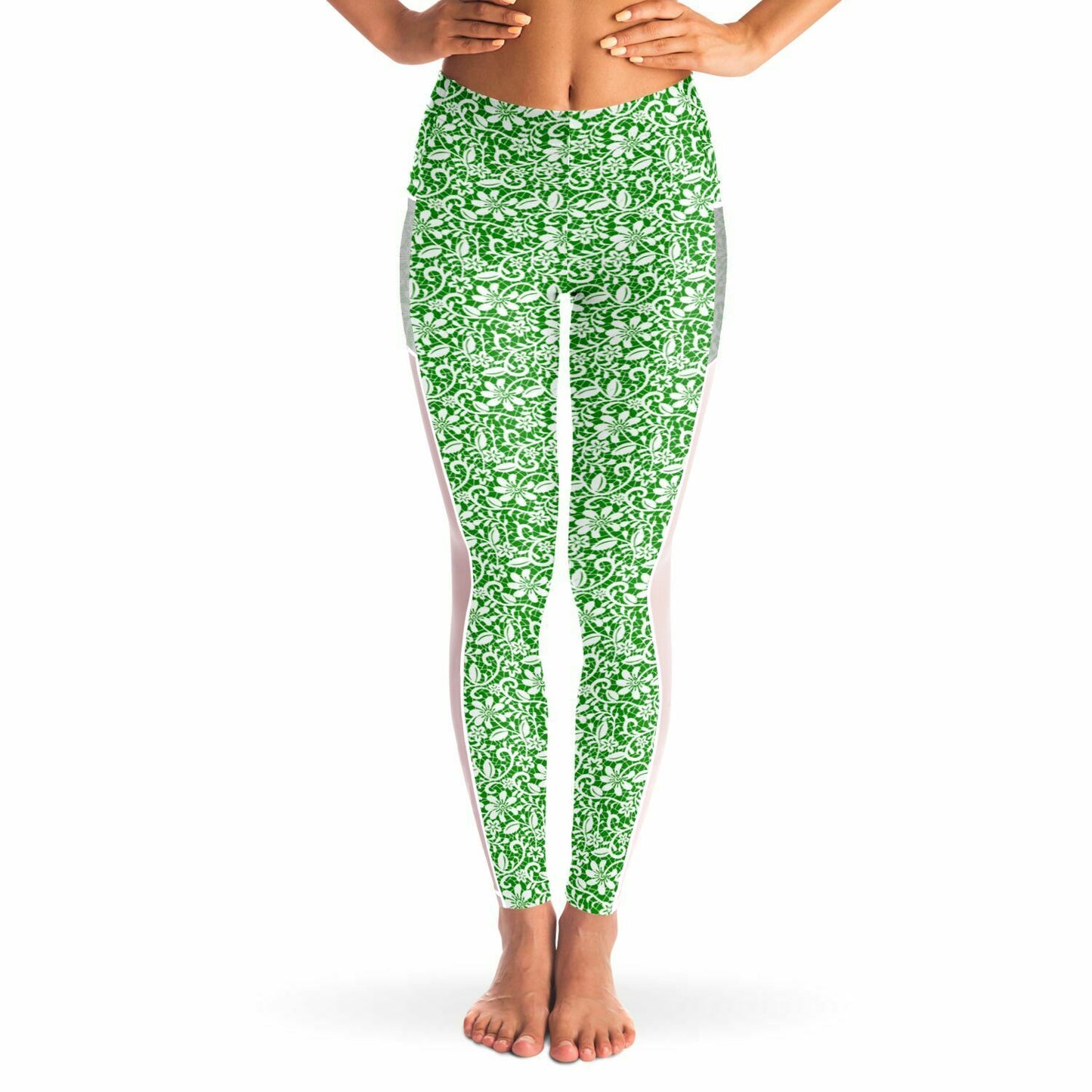 Green Mesh Pocket Legging