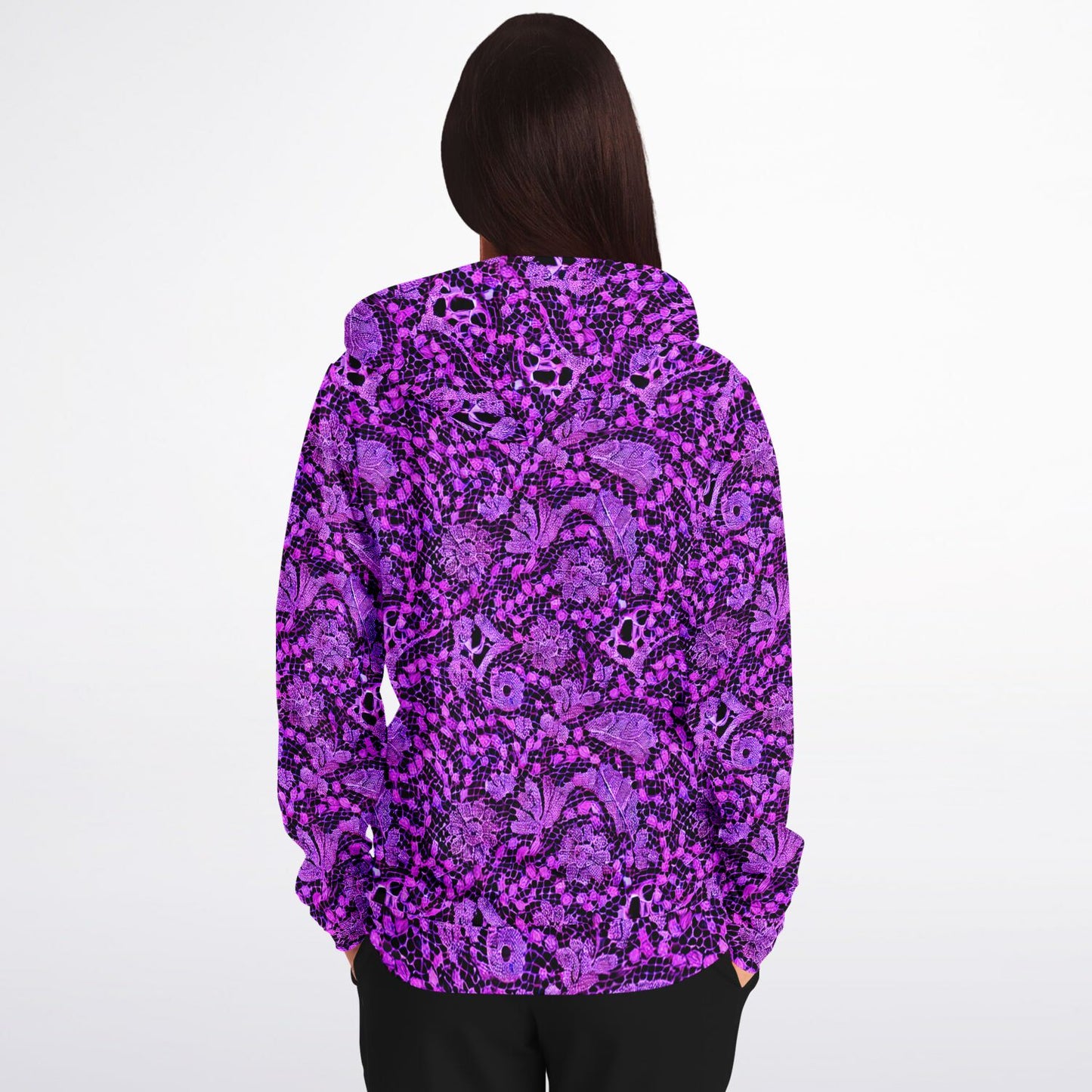 Athletic Zip-Up Hoodie - AOP - Purdy Funk