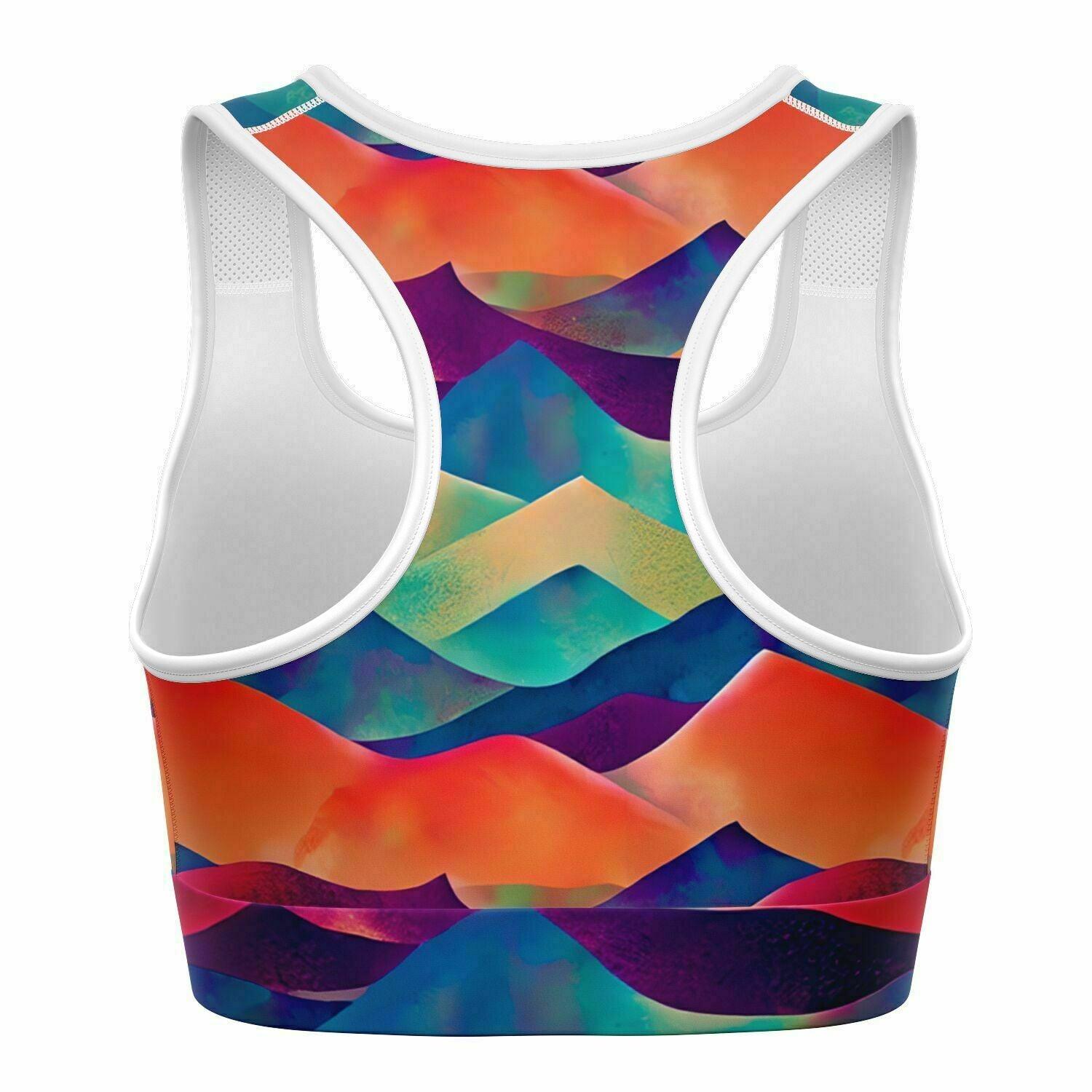 Vibrant Mountains Sports Bra - Purdy Funk