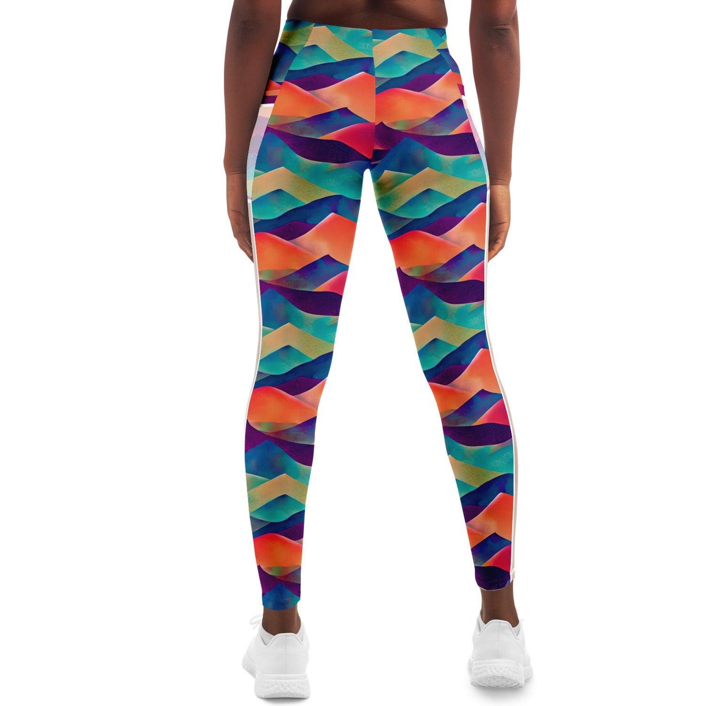 High-Performance Mesh Pocket Leggings - Colorful & Stretchy Activewear for Women - Purdy Funk