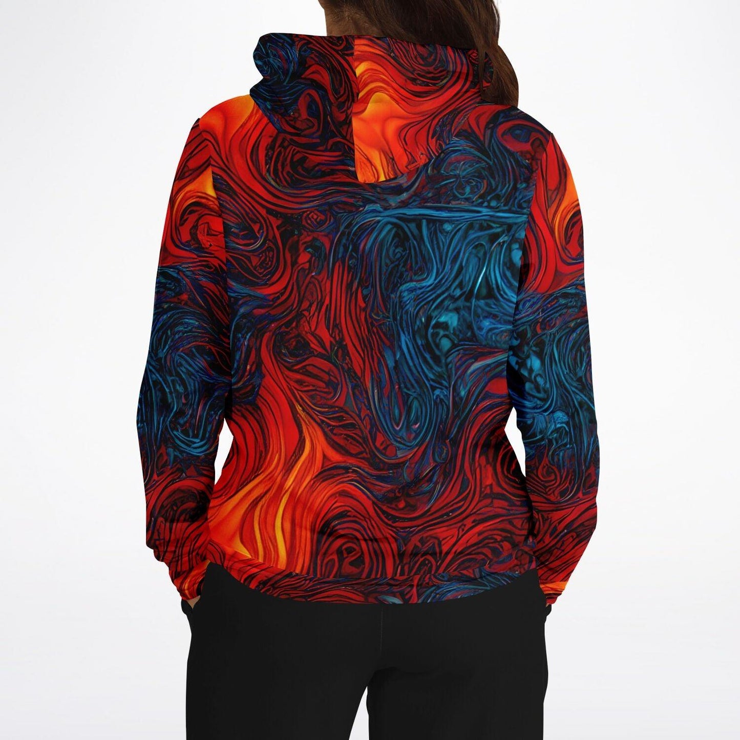 Flame Print Fashion Hoodie - Purdy Funk