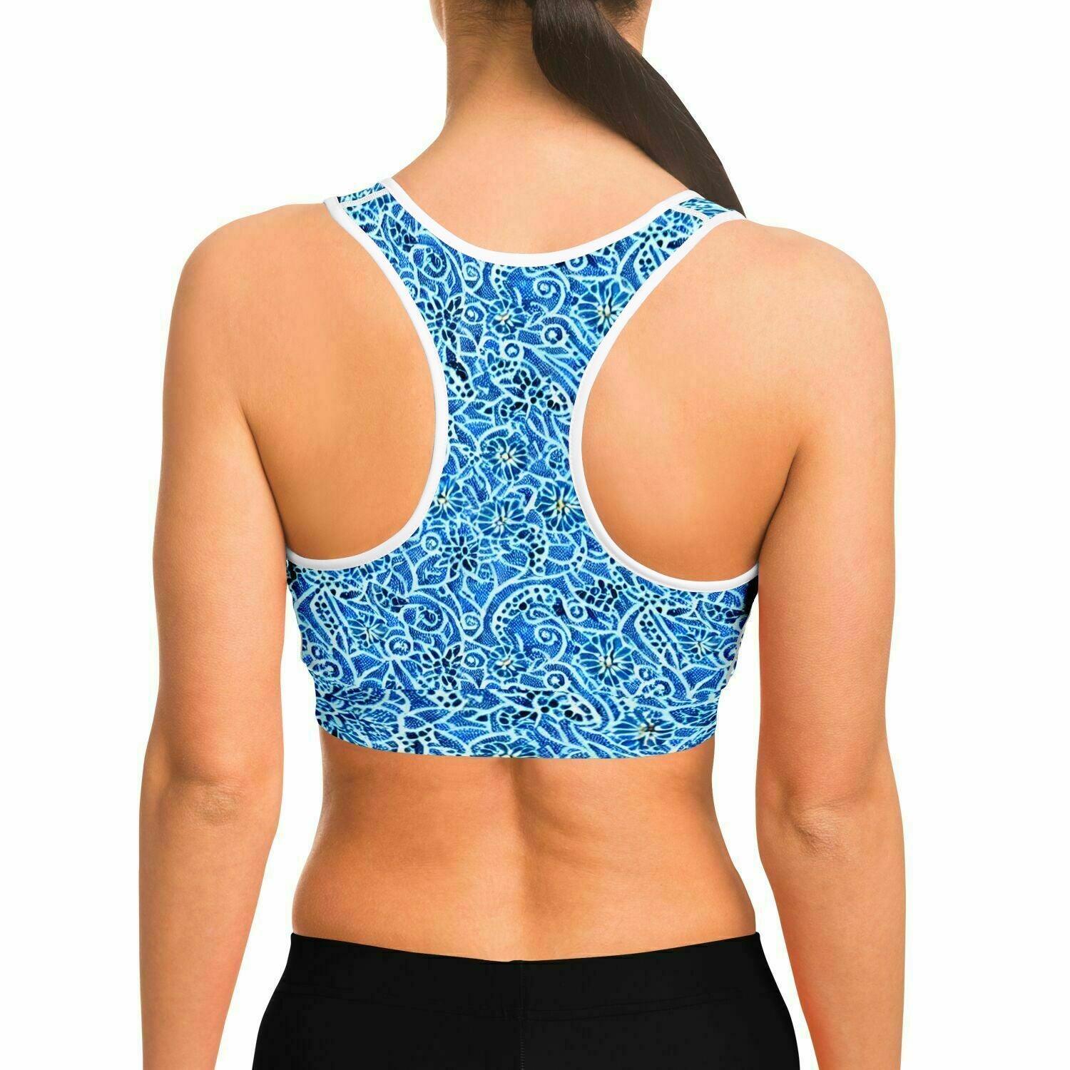 Paisley Print Sports Bra - Purdy Funk