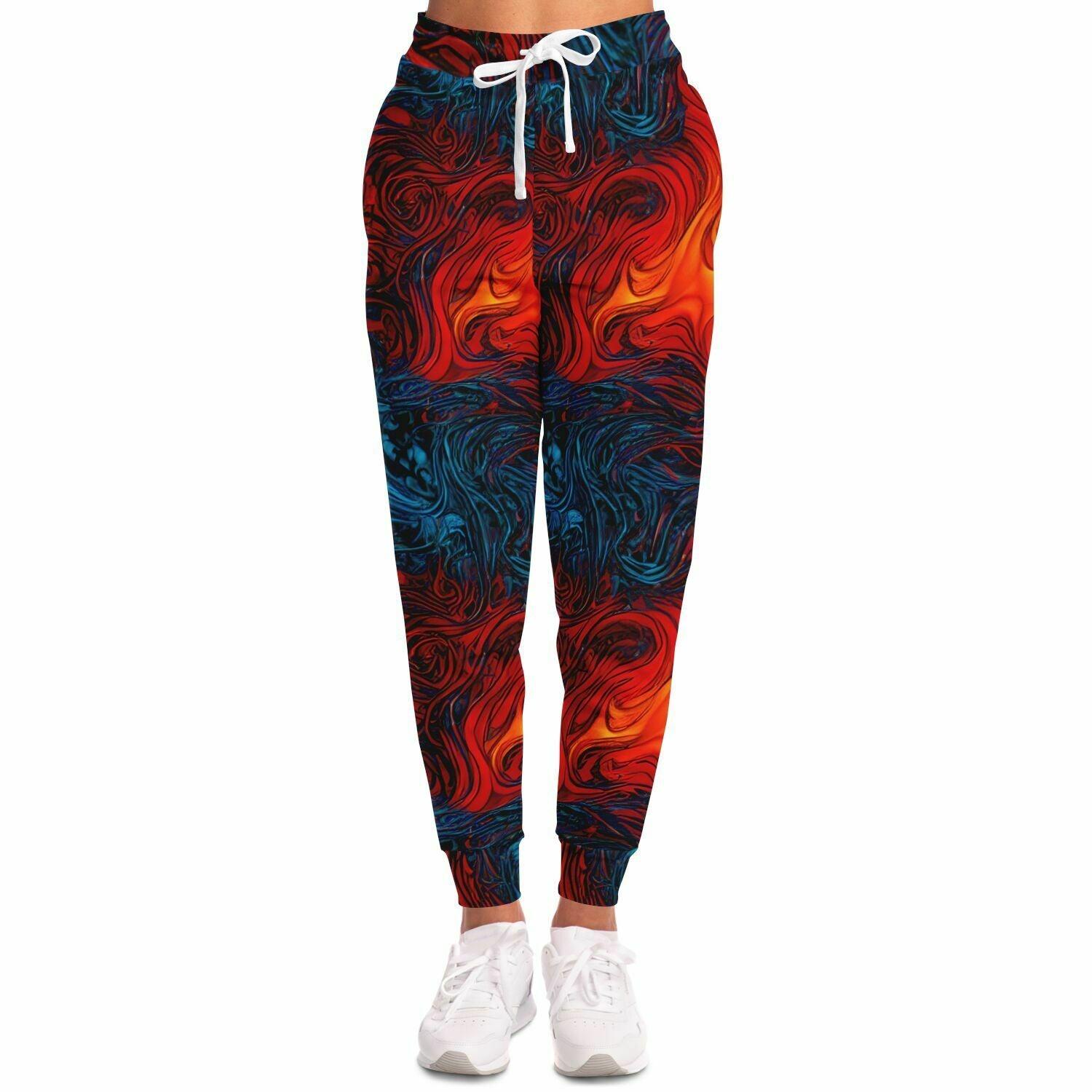 Flame Print Fashion Jogger - Purdy Funk