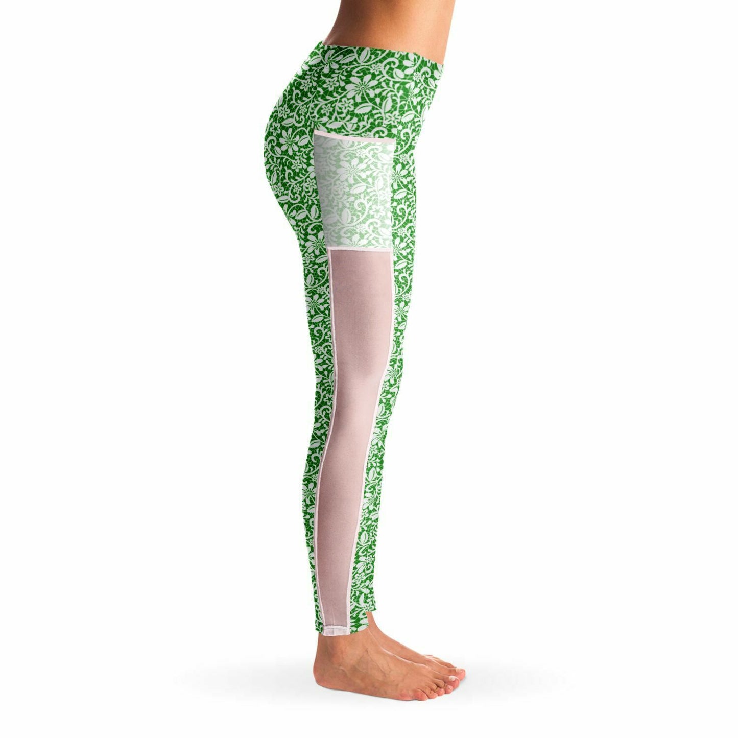 Green Mesh Pocket Legging