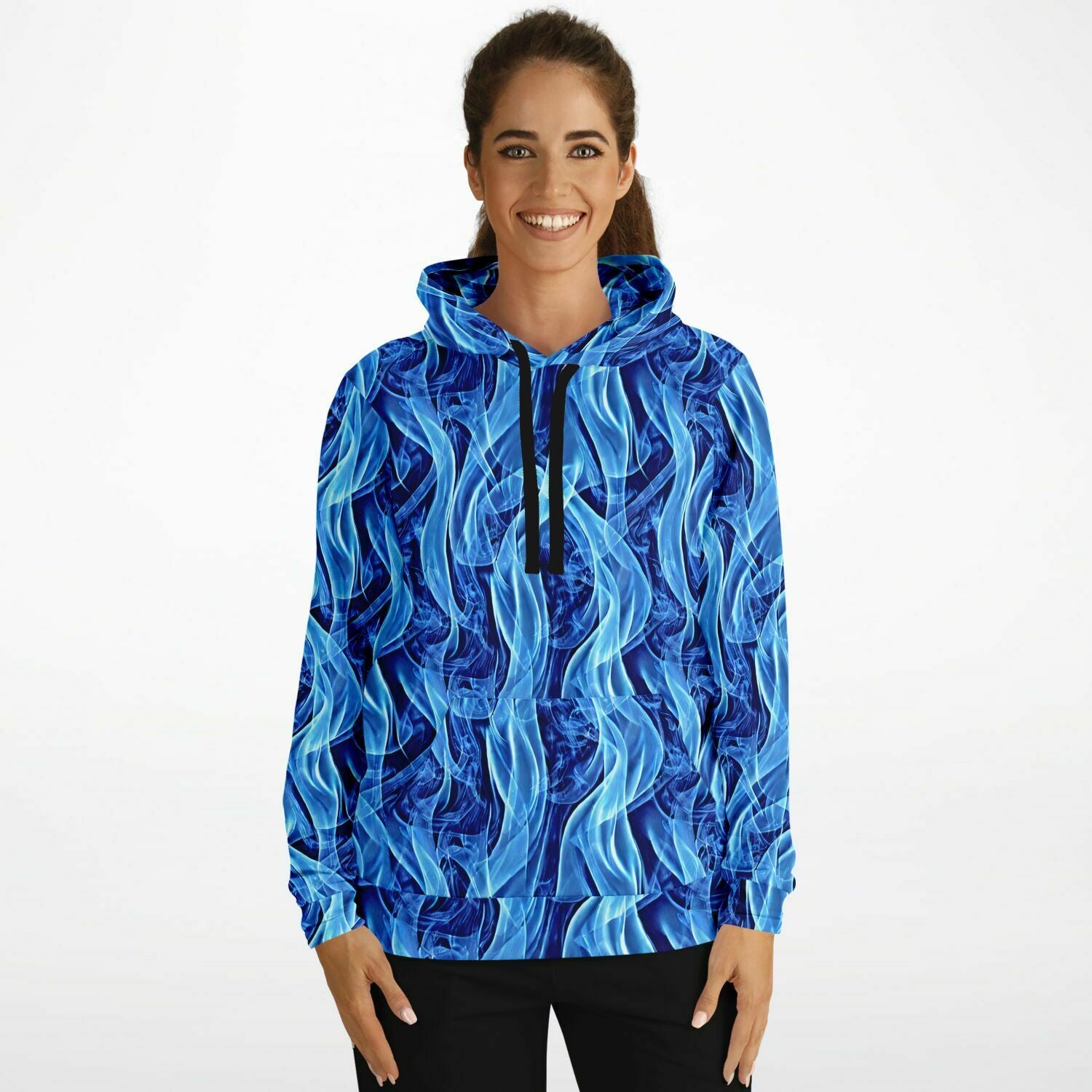 Blue Flames Hoodie - Purdy Funk