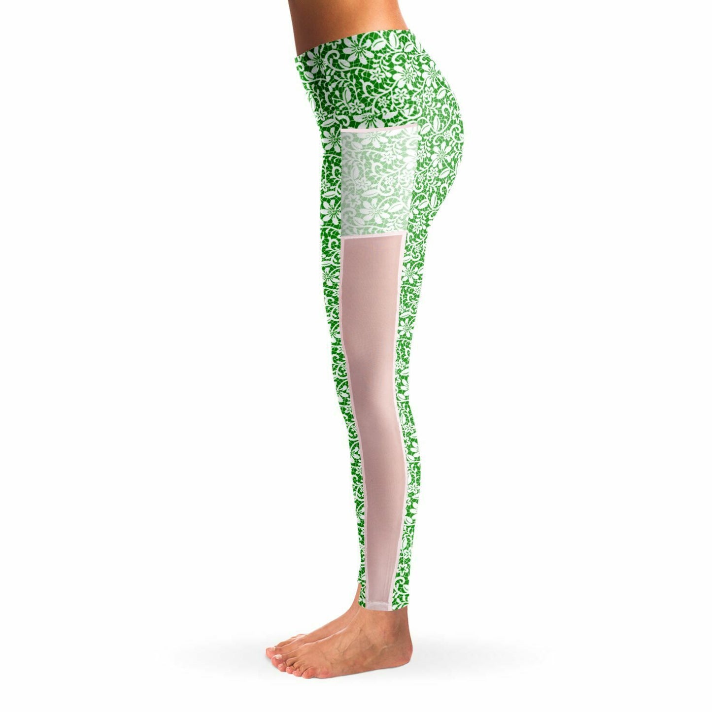 Green Mesh Pocket Legging