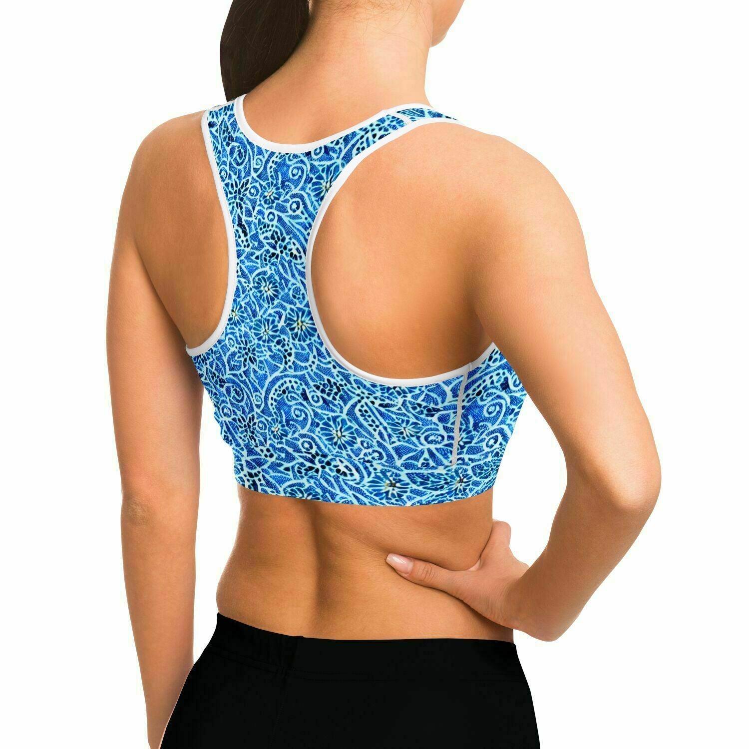 Paisley Print Sports Bra - Purdy Funk