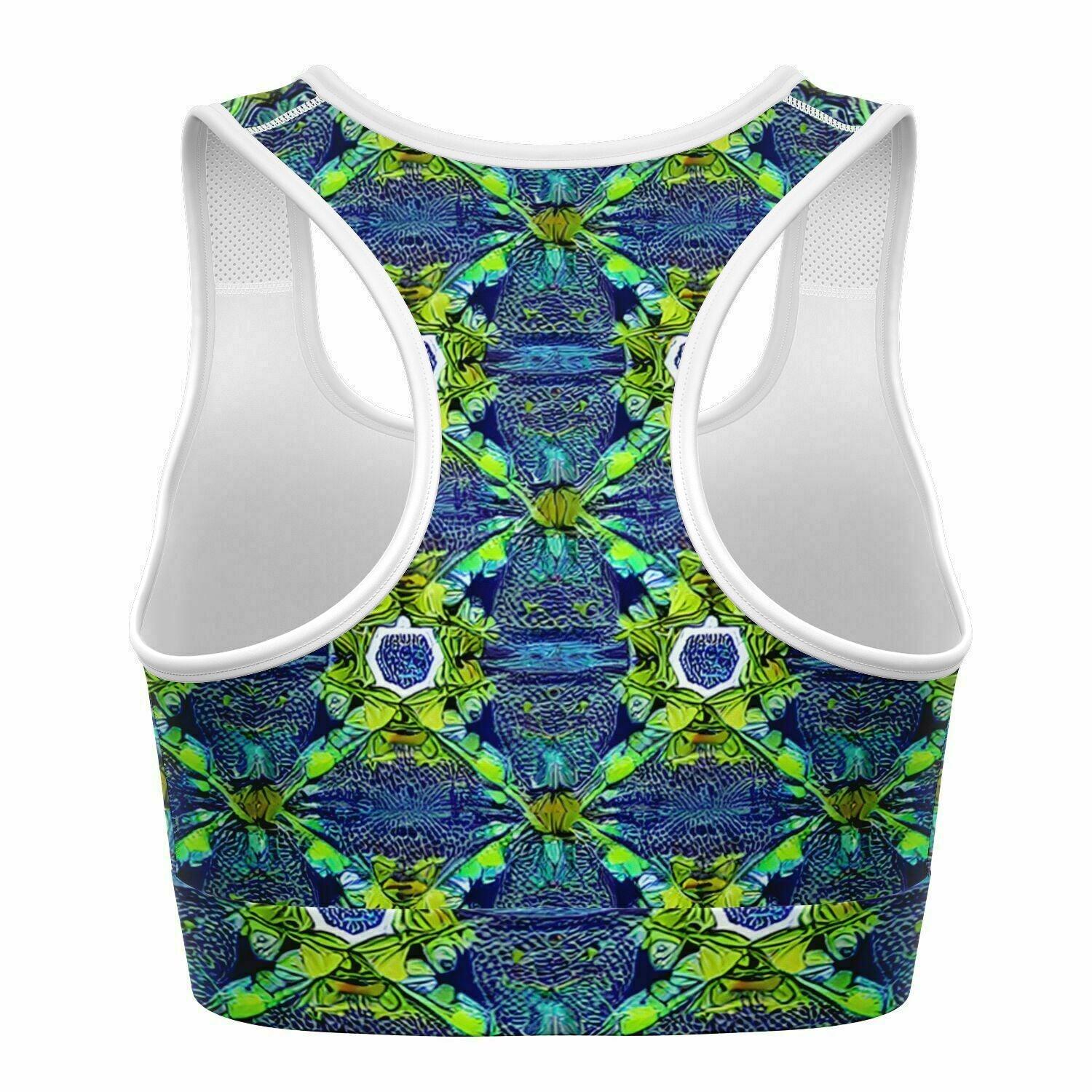 Funky Green Sports Bra - Purdy Funk