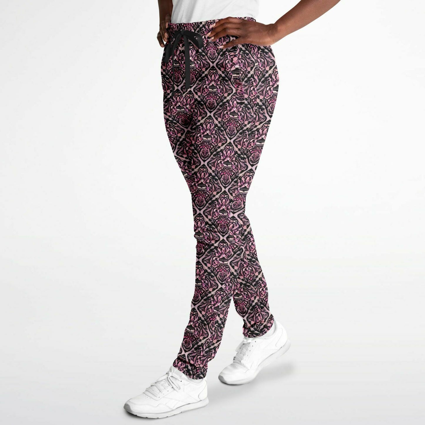 Pink Pattern Track Pants - Purdy Funk