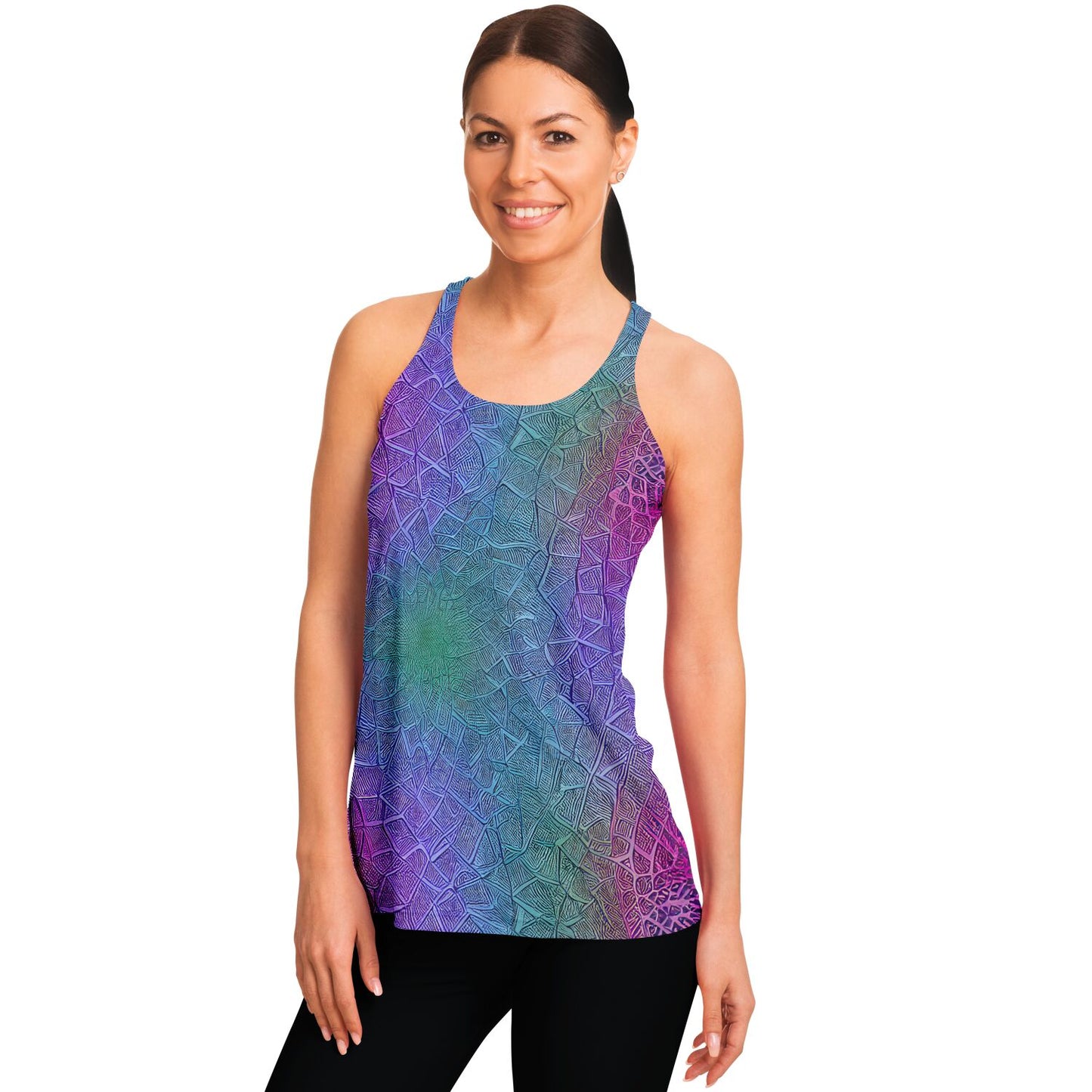 Mermaid Pattern Tank Top - Purdy Funk