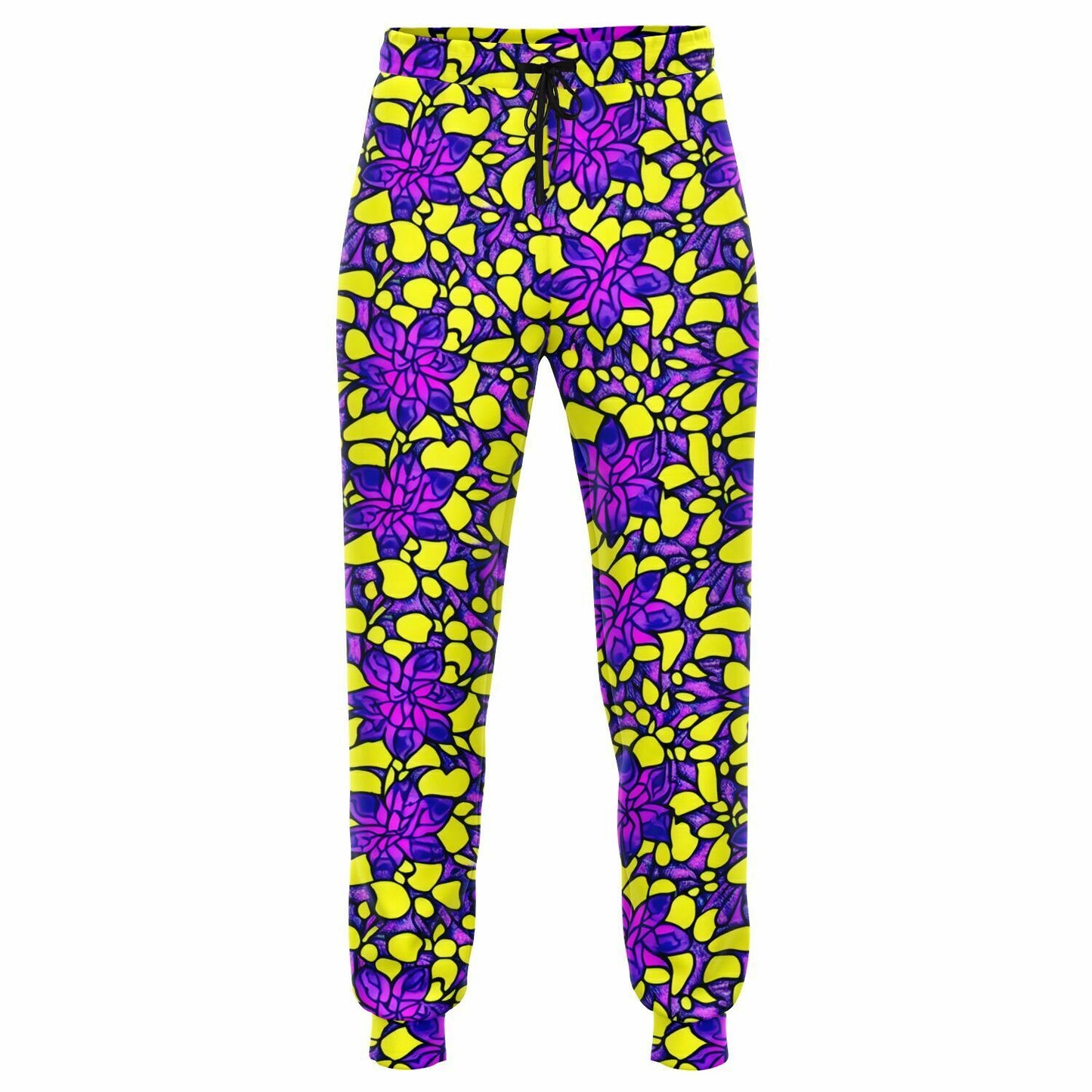 Vibrant Flower Print Athletic Jogger - Purdy Funk