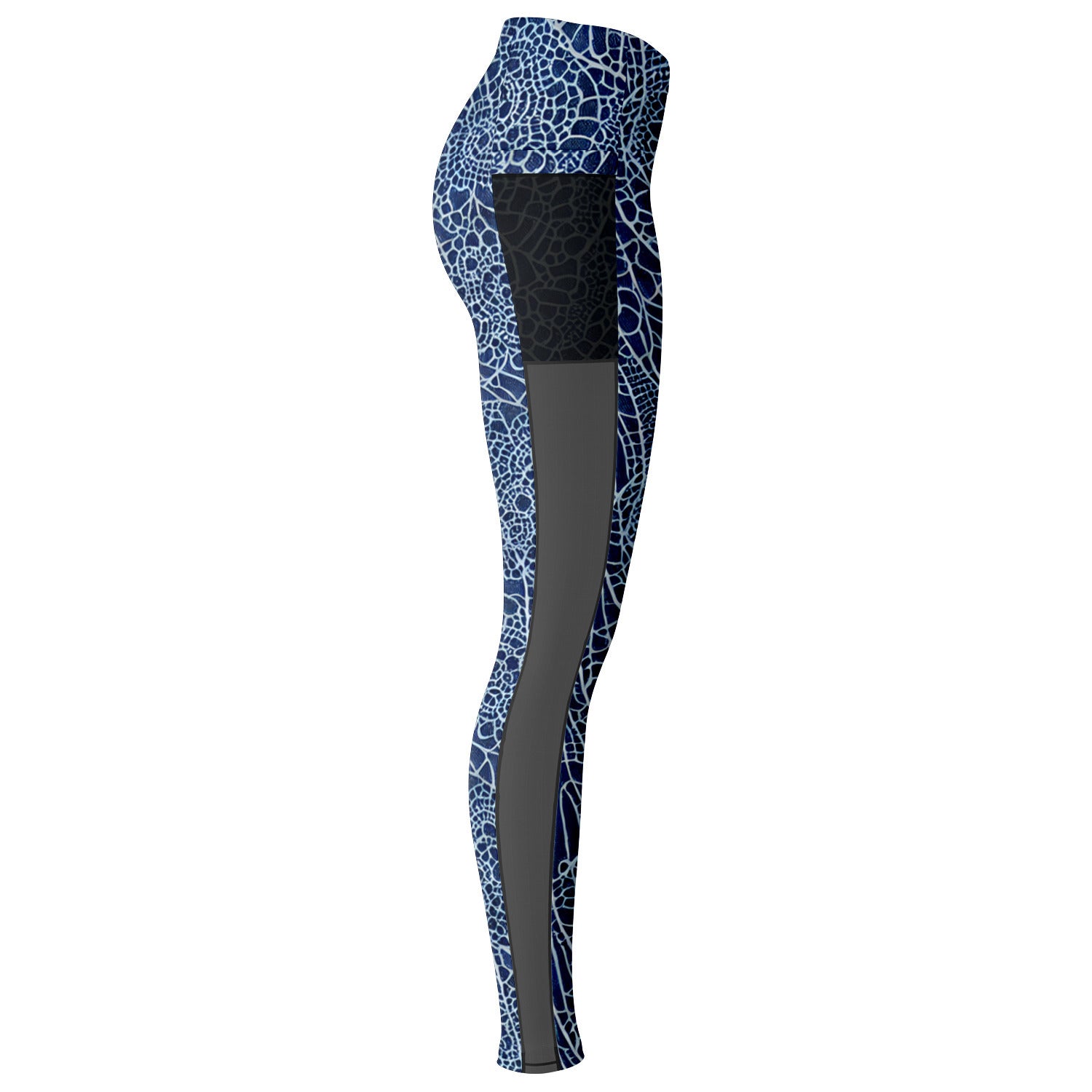 Blue Lace Mesh Pocket Legging - Purdy Funk