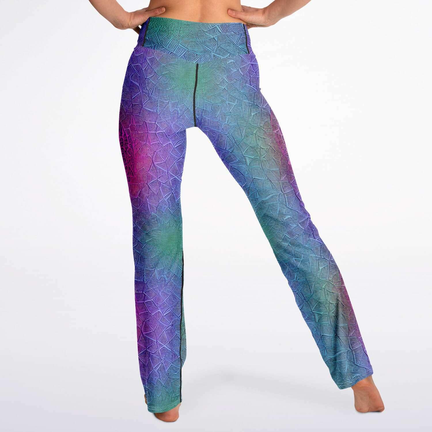 Flare Leggings Mermaid Colour - Purdy Funk