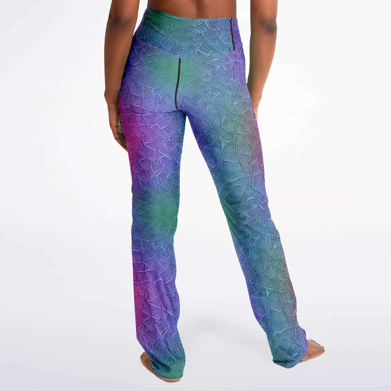 Flare Leggings Mermaid Colour - Purdy Funk