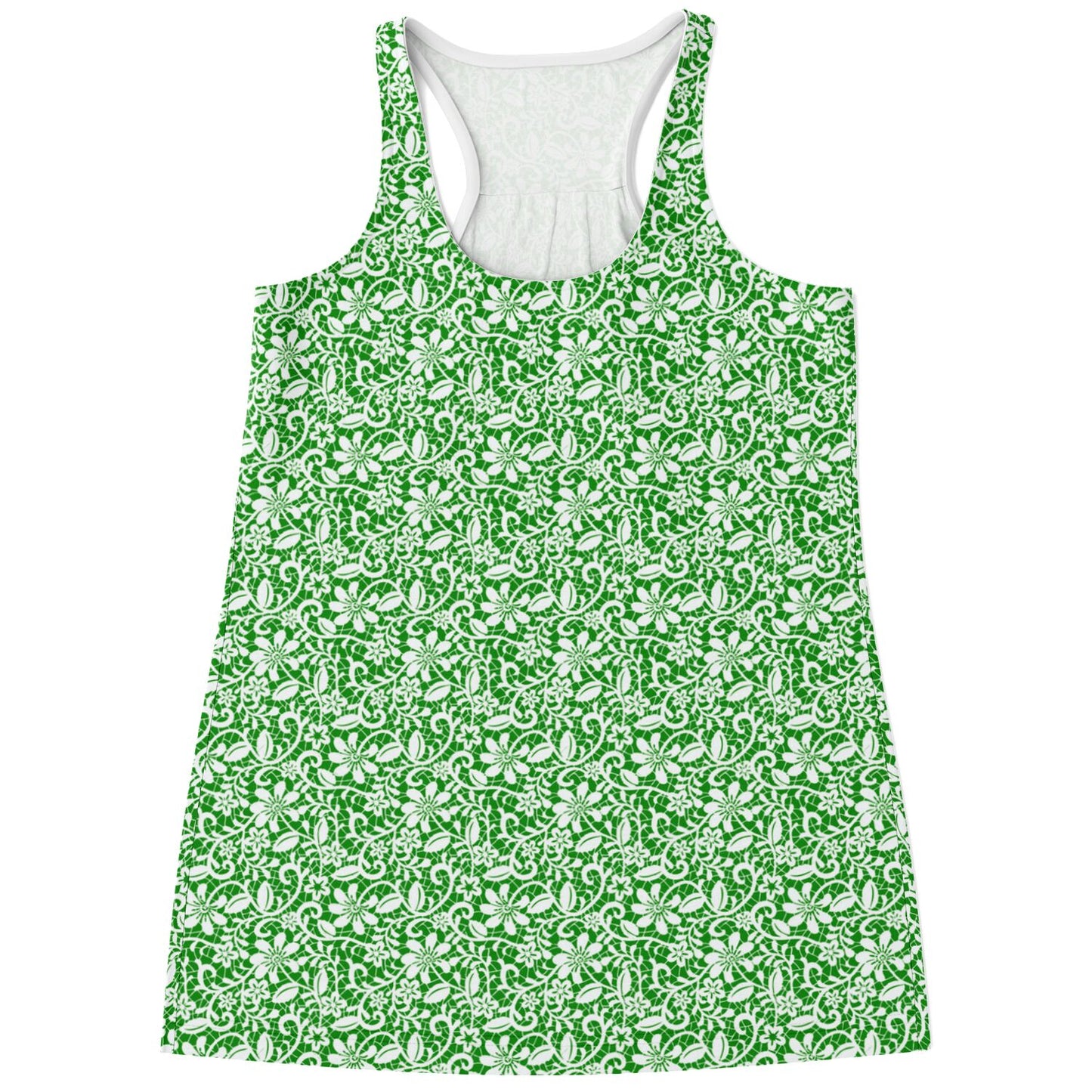 Green Flowy Tank Top