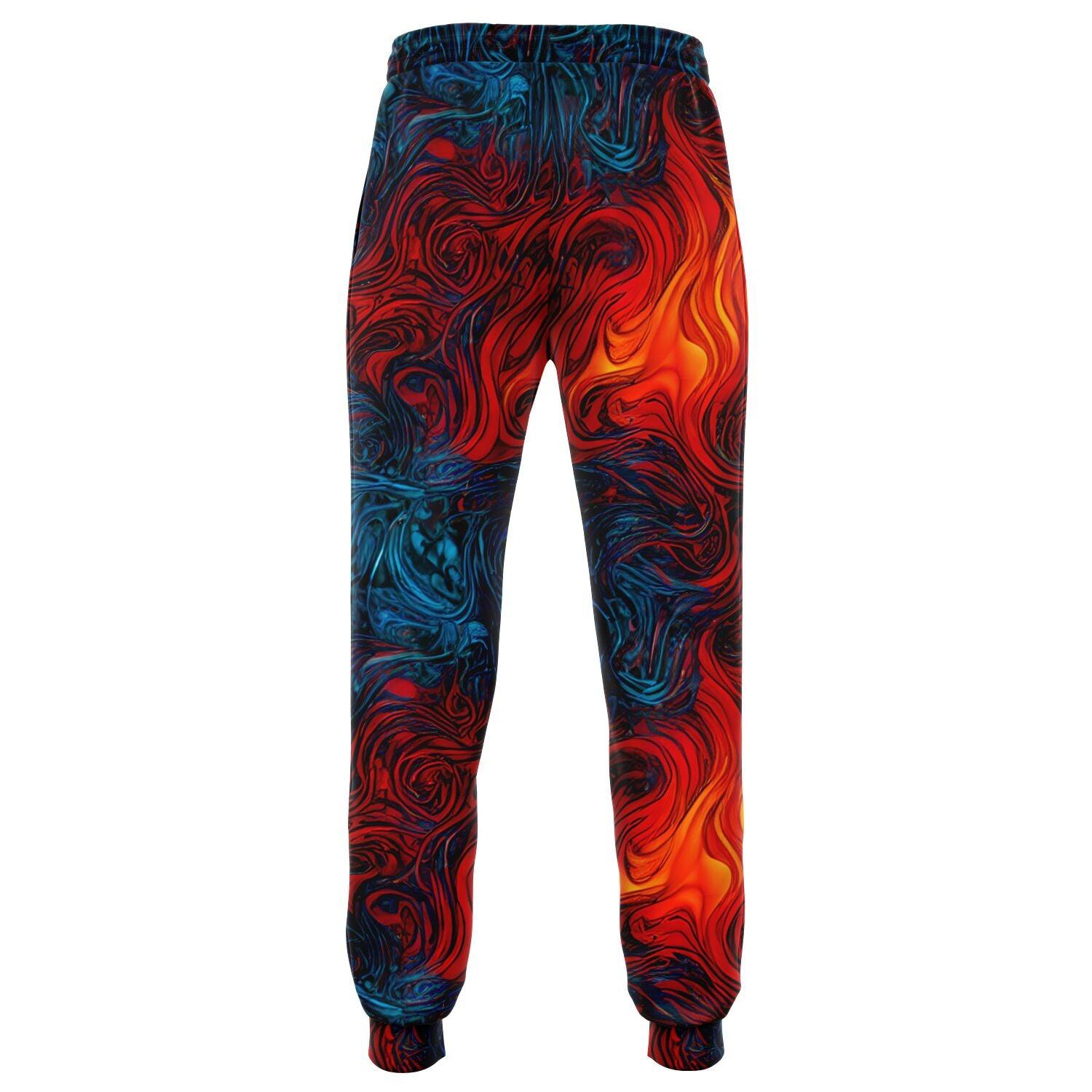 Flame Print Fashion Jogger - Purdy Funk