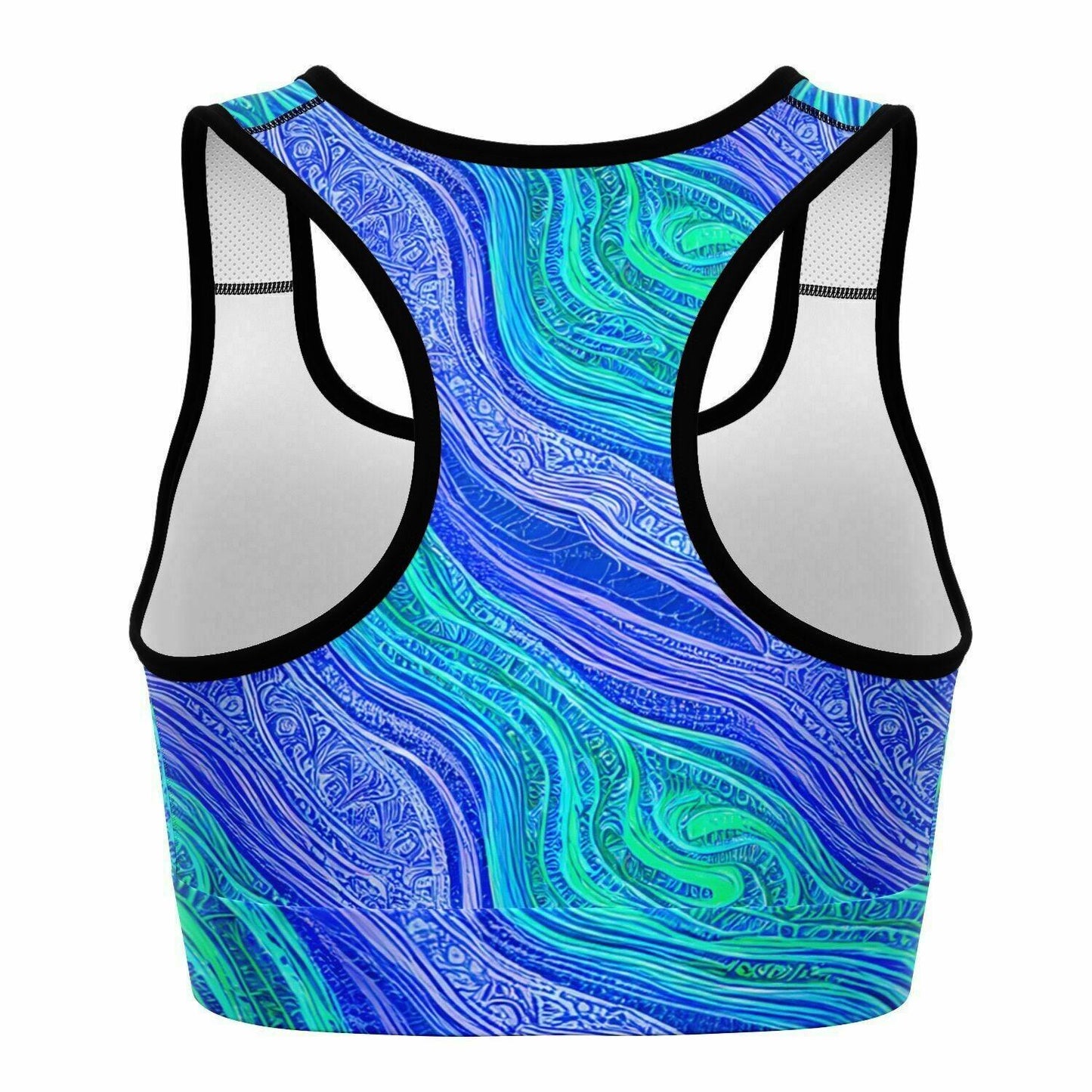 Blue Wave Sports Bra - Purdy Funk