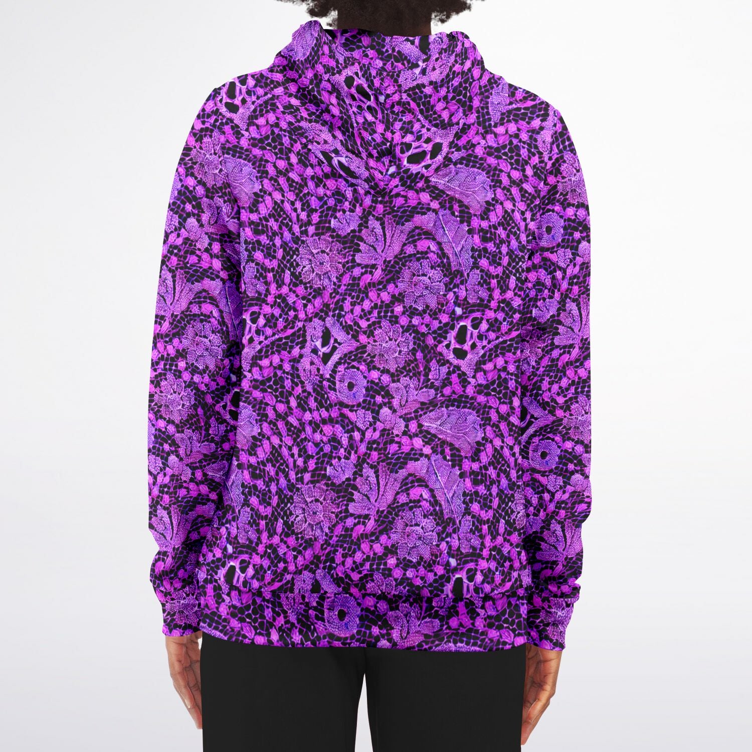 Athletic Zip-Up Hoodie - AOP - Purdy Funk