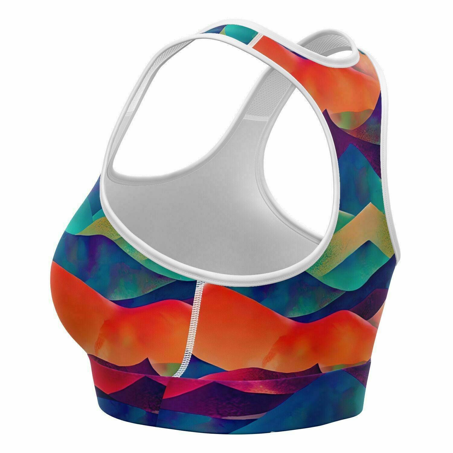 Vibrant Mountains Sports Bra - Purdy Funk