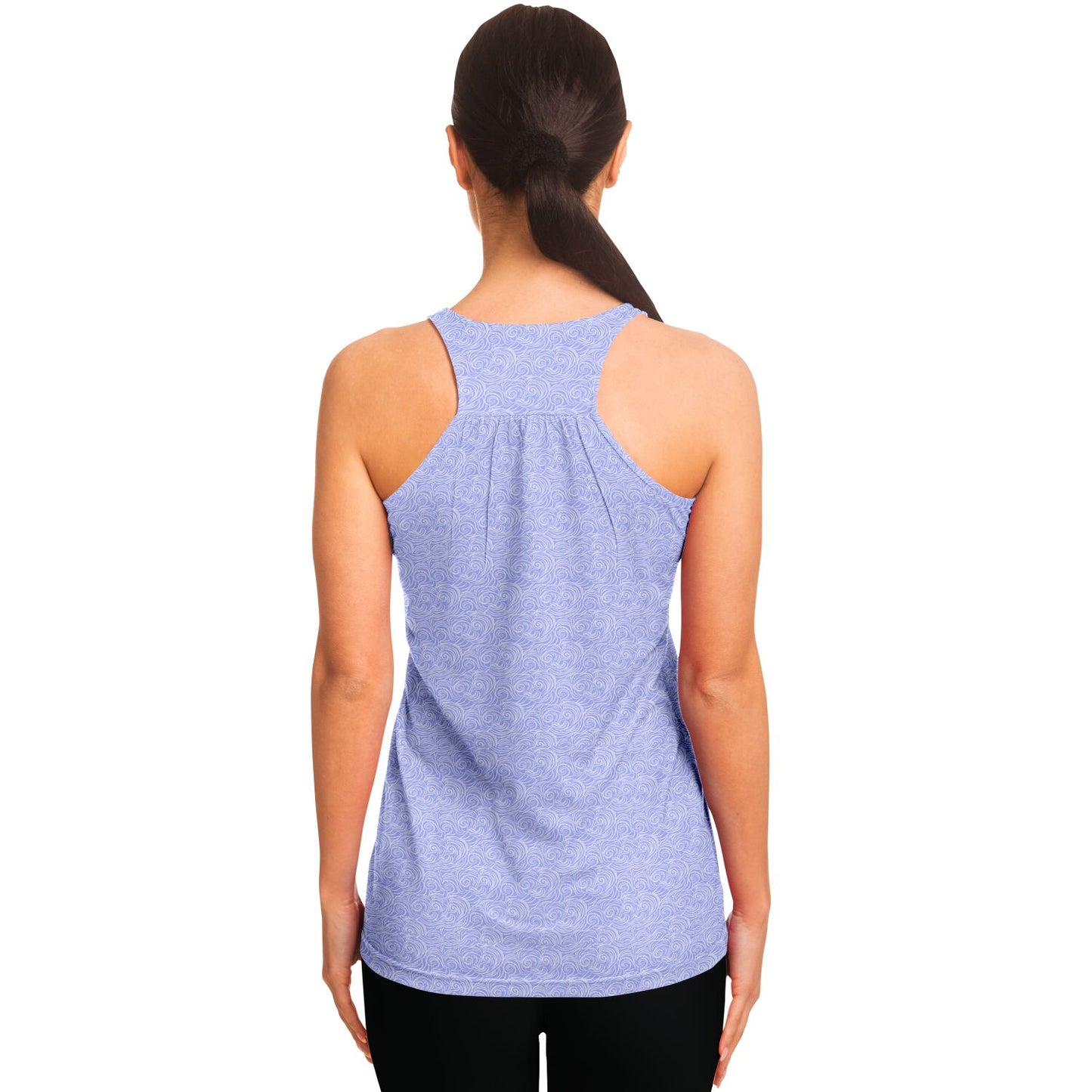 Lilac Patterned Flowy Tank Top