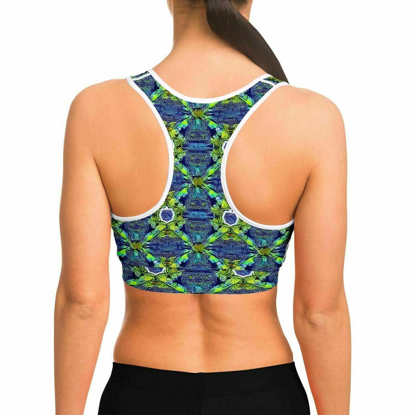 Funky Green Sports Bra - Purdy Funk