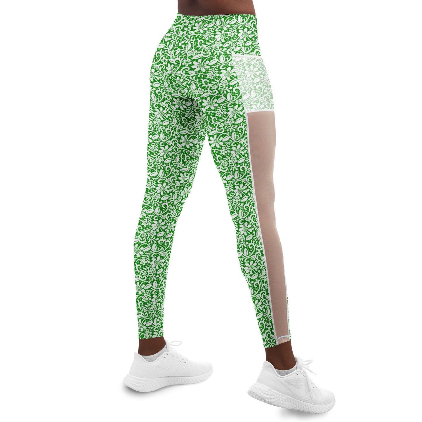 Green Mesh Pocket Legging