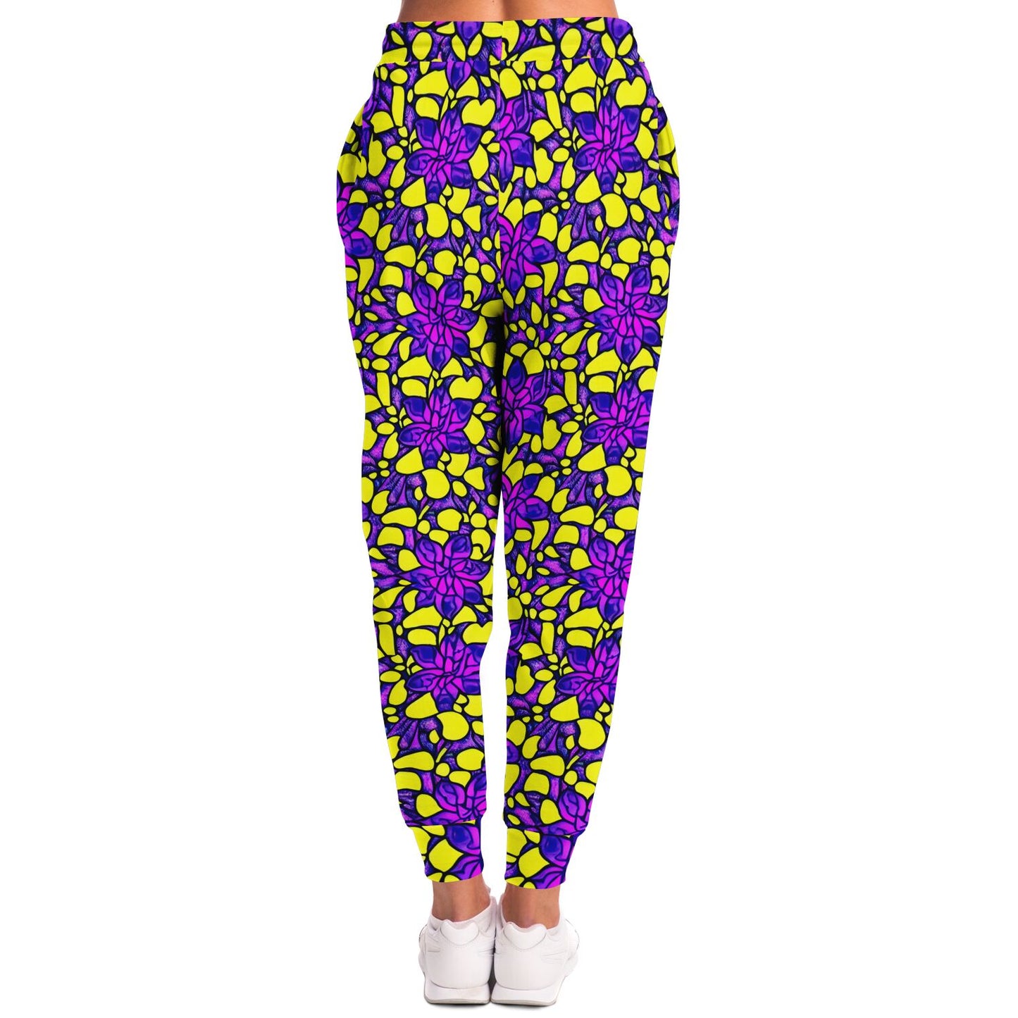 Vibrant Flower Print Athletic Jogger - Purdy Funk