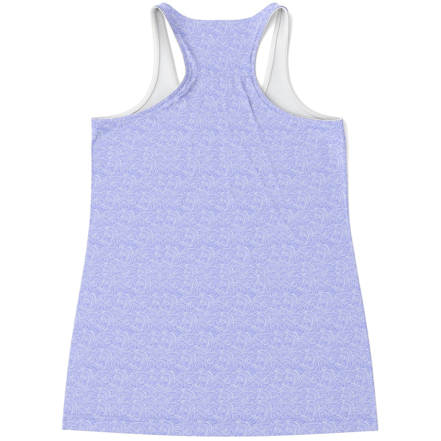 Lilac Patterned Flowy Tank Top