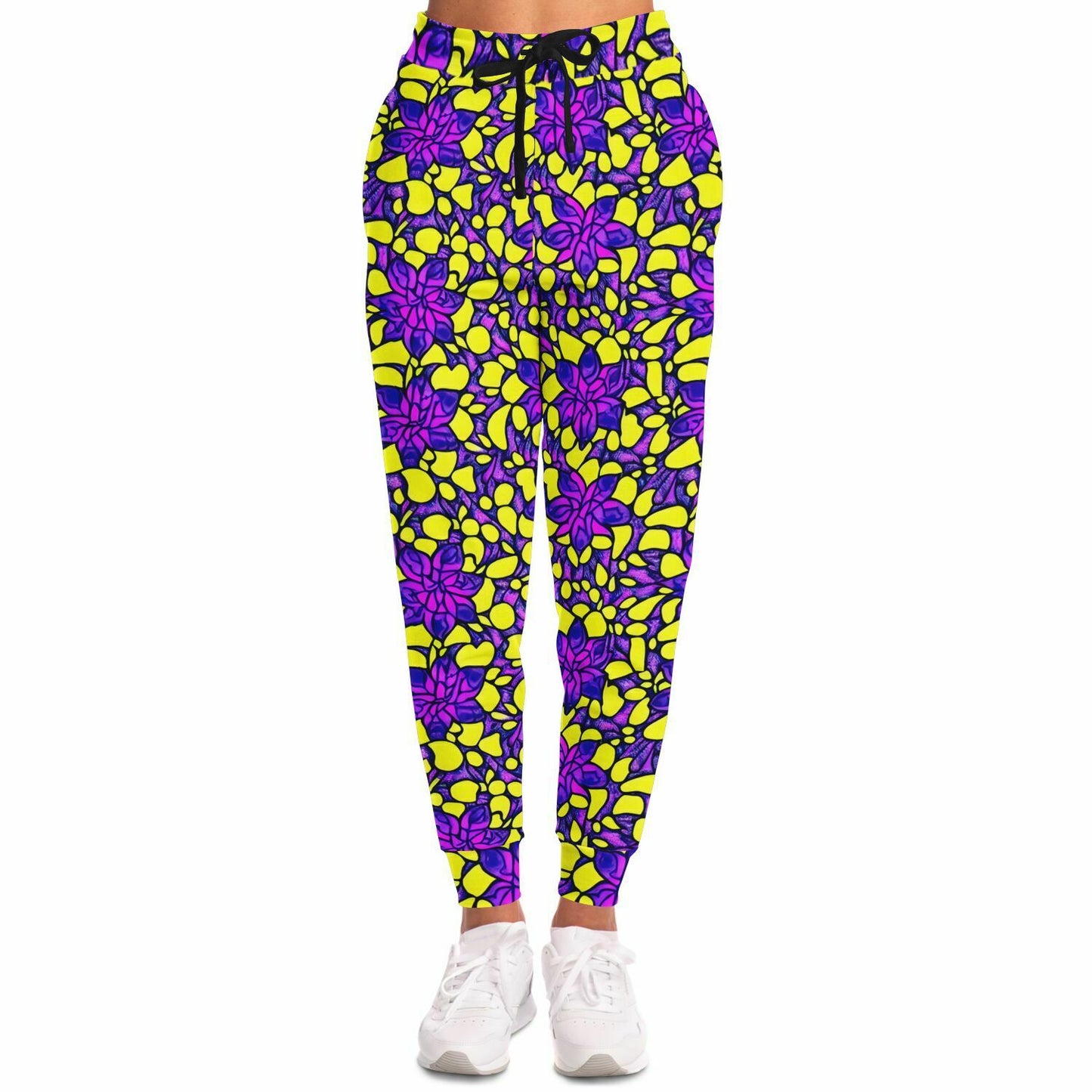 Vibrant Flower Print Athletic Jogger - Purdy Funk