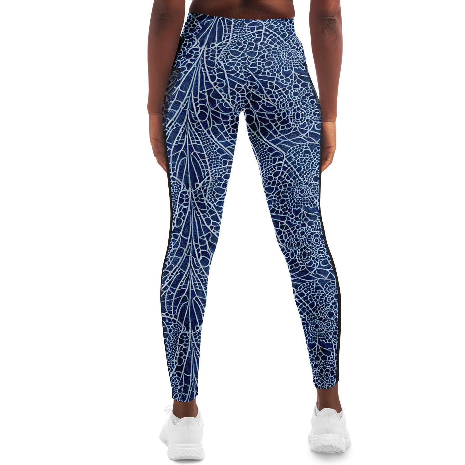 Blue Lace Mesh Pocket Legging - Purdy Funk