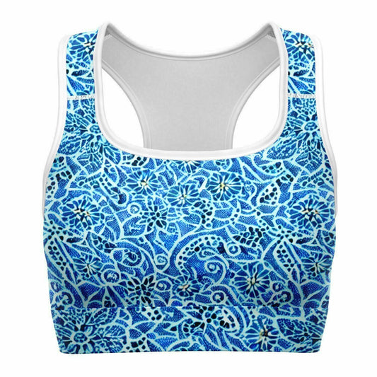 Paisley Print Sports Bra - Purdy Funk