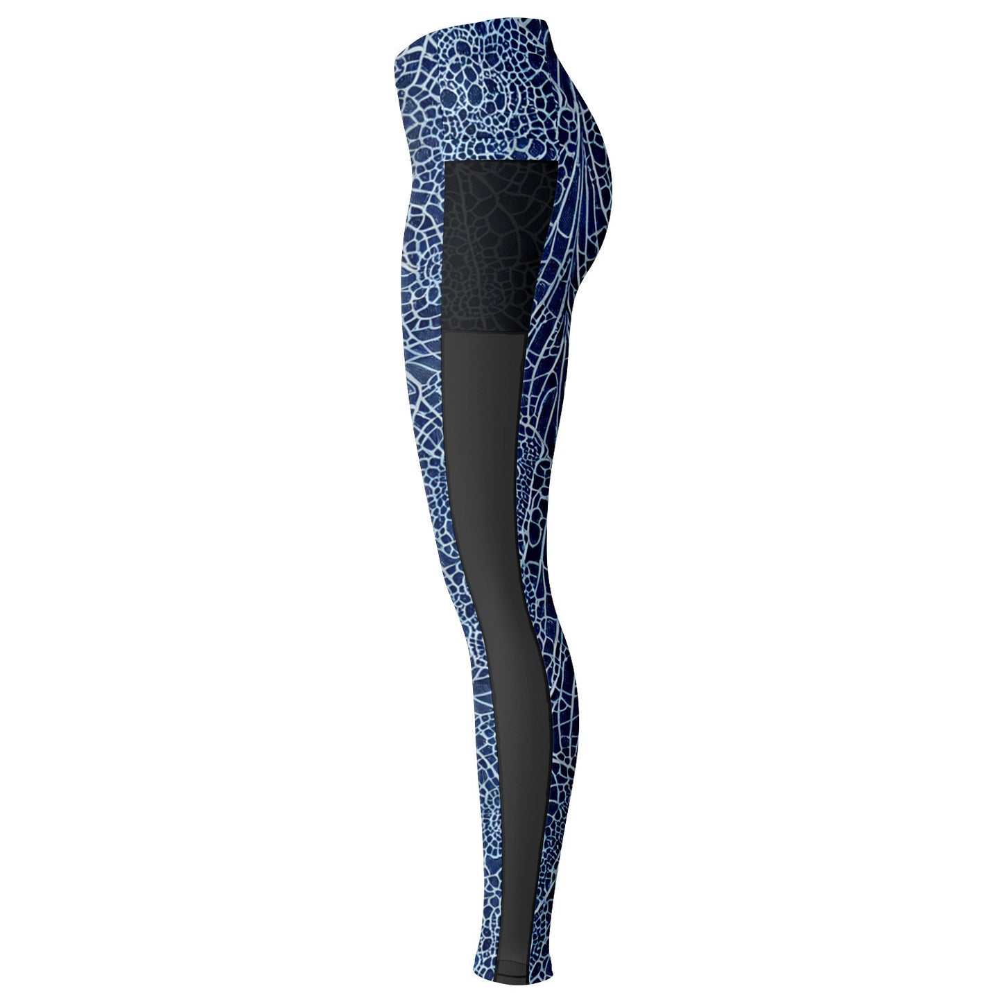 Blue Lace Mesh Pocket Legging - Purdy Funk